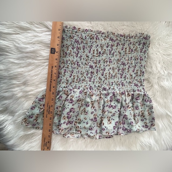 STORIA ~Floral Smocked Ruffle Skirt NWT Large - Picture 6 of 9